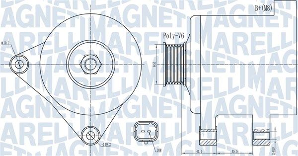 MAGNETI MARELLI Генератор 063732015010